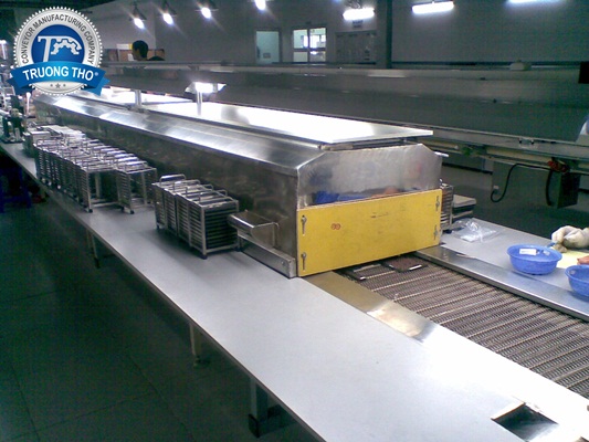Hệ thống băng tải lưới sấy củ quả