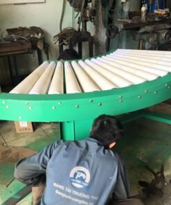 Băng tải góc cong con lăn 90