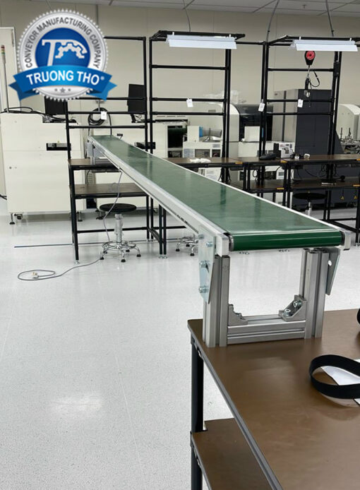 Băng tải khung nhôm dây pvc